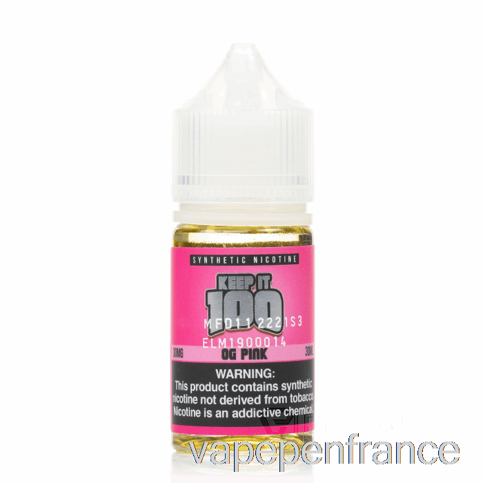 Og Sels Roses - Gardez-le 100 - 30 Ml 30 Mg Stylo Vape